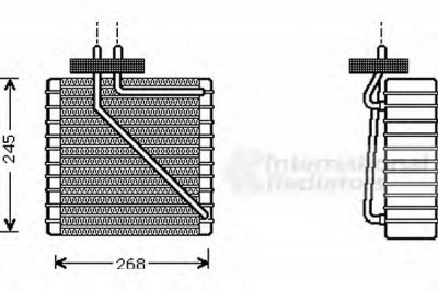 VAN WEZEL 1800v270 -  Испаритель, кондиционер